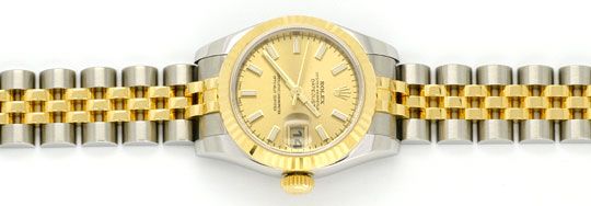Foto 1 - Rolex Datejust Damen Uhr Stahlgold Automatik Ungetragen, U1595